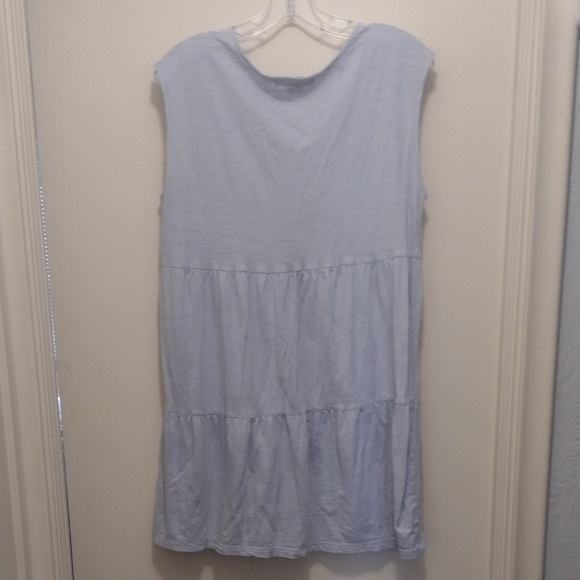 Social Standard Blue Sleeveless Dress (J459) - Picture 3 of 5